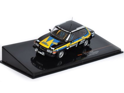 Saab 99 EMS #1 Swedish Rally 1977 Eklund / Cederberg 1:43 - IXO Models  Saab 99 EMS No.1 - kovový model