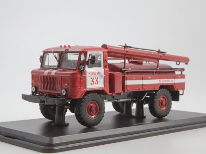 GAZ-66 AC-30 Hasičský 1:43 - SSM  GAZ 66 AC-30 - kovový model auta