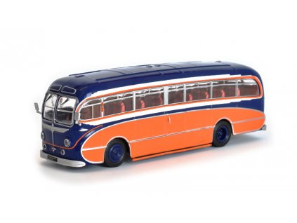 Burlingham Seagull 1:72 - Kultovní autobusy minulé éry časopis s modelem #58  Burlingham Seagull - kovový model