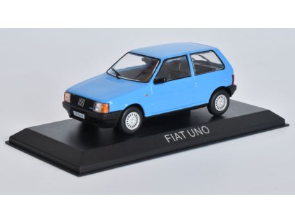 Fiat Uno 1:43 - Legendární automobily minulé éry časopis s modelem #70  Fiat Uno - kovový model auta