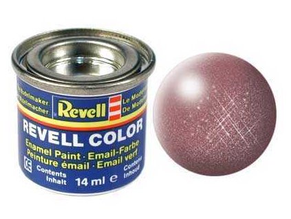 Barva Revell emailová metalická měděná (copper metallic)  Barva Revell emailová metalická měděná (copper metallic)
