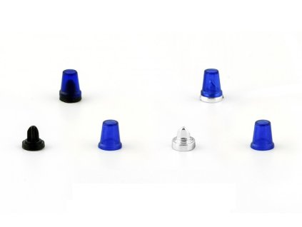 Sada 2 majáků: 1975 FER-Ruhla DDR - modrý - stavebnice - CAL 1:43  Sada 2 majáků: 1975 FER-Ruhla DDR - modrý