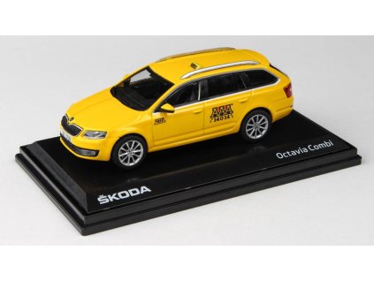 Škoda Octavia III Combi - 2013 AAA Taxi 1:43 Abrex  Škoda Octavia III - 2013 AAA Taxi - kovový model auta