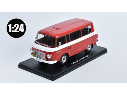 Barkas B-1000 1965 1:24 - Hachette časopis Samochody PRL #32 s modelem  Barkas B 1000 - kovový model auta