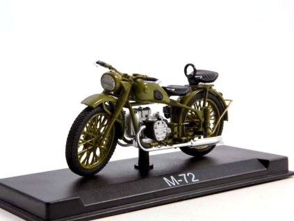 M-72 motorka 1:24 - MODIMIO Collections časopis s modelem #7  M 72 - model motorky