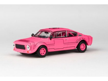 Škoda 200RS 1974 Růžová - 1:43 Abrex  Škoda 200RS 1974 - kovový model auta