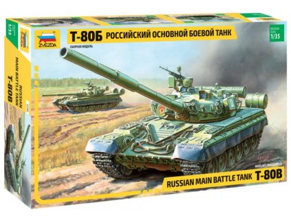 Tank T-80B 1:35 Zvezda - stavebnice  Tank T-80B - modelKIT