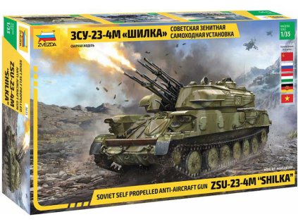 Tank ZSU-24-4M "Shilka" 1:35 Zvezda - stavebnice  Tank ZSU-24-4M "Shilka" - modelKIT