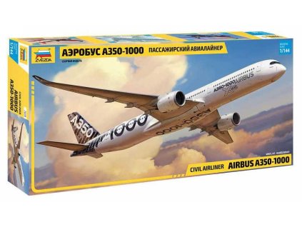 Letadlo Airbus A-350-1000 1:144 Zvezda - stavebnice  Letadlo Airbus A-350-1000 - ModelKIT