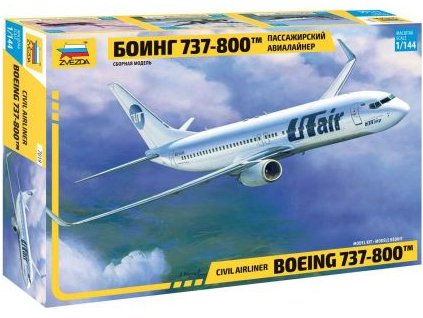 Letadlo Boeing 737-800 1:144 Zvezda - stavebnice  Letadlo Boeing 737 800 - ModelKIT