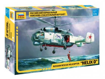 Vrtulník Ka-27 "Helix D" 1:72 Zvezda - stavebnice  Vrtulník KA-27 Helix D - ModelKIT