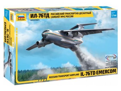 Letadlo IL-76TD EMERCOM 1:144 - Zvezda stavebnice  Letadlo IL 76 TD Emercom - ModelKIT