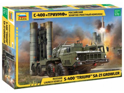 Triumf S-400 raketový systém 1:72 Zvezda - stavebnice  Raketový systém S 400 Triumf - modelKIT