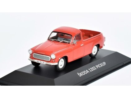 Škoda 1202 Pick-up 1964 1:43 - Kaleidoskop slavných vozů časopis s modelem #17  Skoda 1202 - kovový model