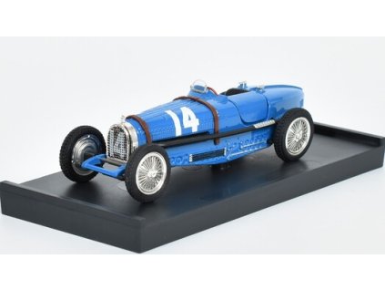 Bugatti - TIPO 59 N #14 France GP 1934 Tazio Nuvolari 1:43 - Brumm  BUGATTI - TIPO 59 N #14 France GP 1934 - kovový model auta