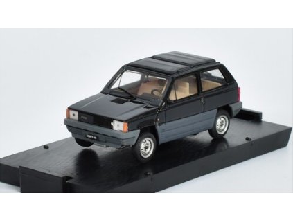 Fiat Panda Closed Roof 1981 černá 1:43 - Brumm  Fiat Panda Tetto Apribile Chiusa Closed Roof 1981 - kovový model auta