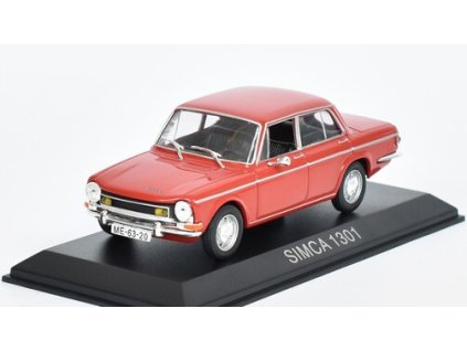 Simca 1301 1:43 - Legendární automobily minulé éry časopis s modelem #117  SIMCA 1301 - kovový model