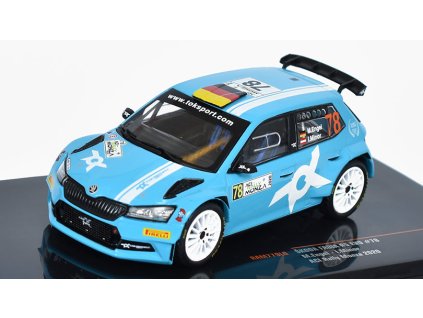 Skoda Fabia R5 EVO #78 ACI Rallye Monza 2020 M.Engel/I.Minor 1:43 - IXO Models  Skoda Fabia R5 EVO - kovový model auta