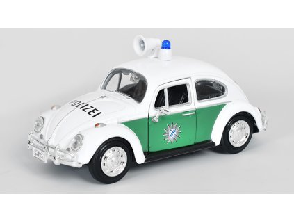 Volkswagen Beetle Police Bavaria 1953 1:24 - MOTORMAX  VW Beetle - kovový model auta