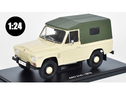 Aro 240 1978 1:24 - Hachette časopis Samochody PRL #35 s modelem  Aro-240 - kovový model auta