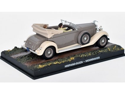 Hispano Suiza James Bond 1:43 časopis AutoModels s modelem  Hispano-Suiza - kovový model auta