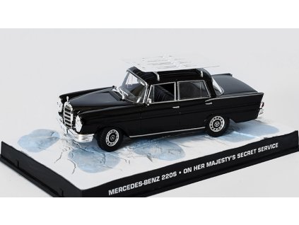 Mercedes 220S James Bond 1:43 - časopis s modelem  Mercedes-Benz 220 S - kovový model
