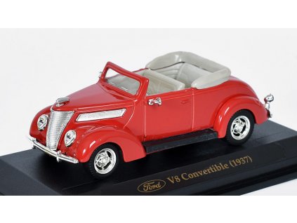 Ford V8 Convertible - 1937 1:43 Lucky Die Cast  Ford V 8 Convertible - kovový model auta