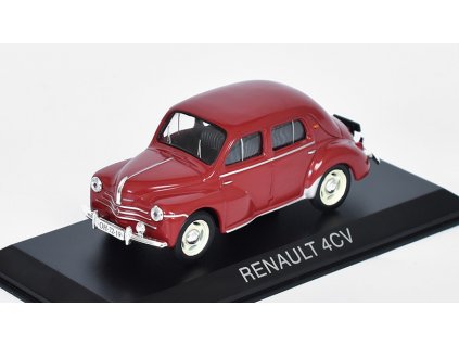 Renault 4CV 1:43 Legendární Automobily minulé éry - časopis s modelem #123  Renault 4 CV - kovový model auta