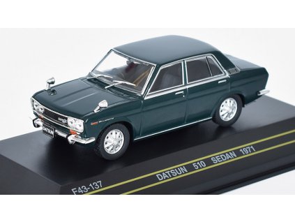 Nissan Datsun 510 Sedan 1971 1:43 - First 43 Models  Nissan Datsun Bluebird 410 Sedan 1971 - kovový model