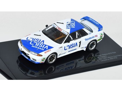 Nissan Skyline GT-R R32 M.Hasemi #1 Macau Guia Race 1991 1:43 - IXO Models  Nissan Skyline GTR R32 M.Hasemi N1 Macau Guia Race 1991 - kovový model auta