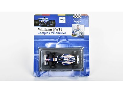 Williams FW19 Jacques Villeneuve #3 1:43 - Legendy Formule jedna #11 časopis s modelem  Williams FW 19 No.3 - kovový model auta