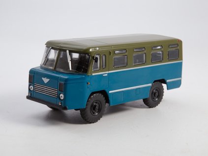 Autobus 38AS 1:43 MODIMIO - Naše autobusy časopis s modelem #27  Autobus 38 AS - kovový model autobusu