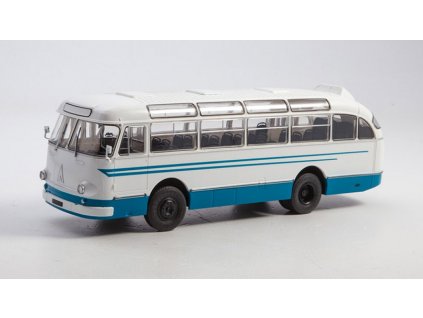 LAZ-695E 1:43 - MODIMIO - Naše autobusy časopis s modelem #29  Autobus LAZ-695E - kovový model autobusu