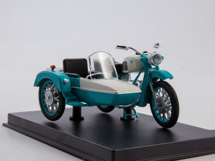 IZ-JUPITER 3K motorka 1:24 - MODIMIO Naše Motocykly časopis s modelem #11  IZ-JUPITER 3K - model motorky