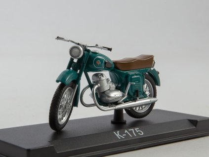 K-175 motorka 1:24 - MODIMIO Naše Motocykly časopis s modelem #12  K 175 - model motorky