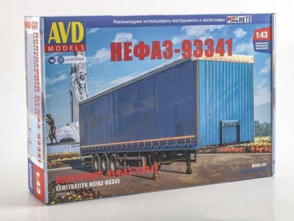 Navěs NefAZ-93341 1:43 - AVD  NefAZ-93341 - stavebnice KIT AVD