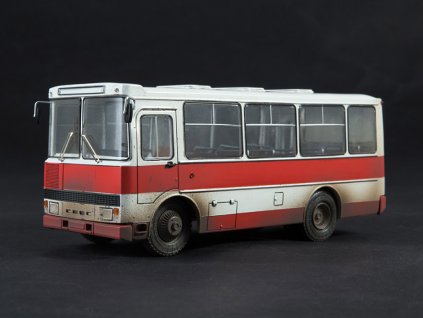 Autobus PAV-3203 se stopami exploatace 1:43 - Model Pro  Autobus PAV 3203 - model auta