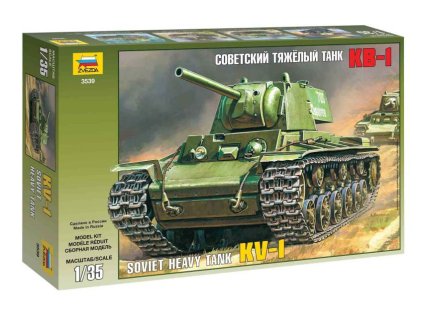 Tank KV-1 1:35 Zvezda - stavebnice  Tank KV 1 - modelKIT