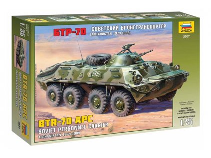 BTR-70 obrněný transportér 1:35 Zvezda - stavebnice  BTR-70 - modelKIT