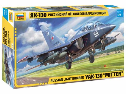 Letadlo YAK-130 1:48 Zvezda - stavebnice  Letadlo Yak-130 - ModelKIT