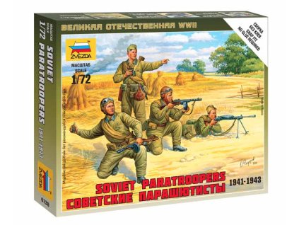 Sada figurek Sovětské parašutisté 1941-1943 - 1:72 Zvezda - stavebnice  Sada figurek Sovětské parašutisté 1941-1943 - ModelKIT