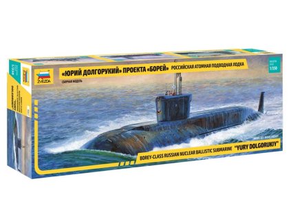 Jaderná ponorka Yury Dolgorukiy 1:350 Zvezda - stavebnice  Jaderná ponorka Yury Dolgorukiy - ModelKIT