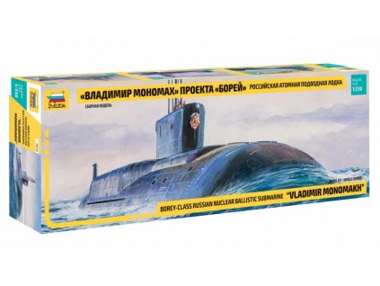 Jaderná ponorka Vladimír Monomach 1:350 Zvezda - stavebnice  Jaderná ponorka Vladimír Monomach - ModelKIT