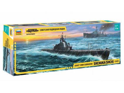 Sovětská ponorka Shchuka 1:144 Zvezda - stavebnice  Sovětská ponorka Shchuka - ModelKIT