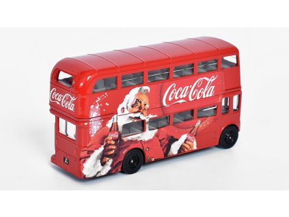 AEC Routemaster London Christmas Bus Coca-Cola 1:64 - CORGI  AEC Routemaster London Christmas Bus - kovový model autobusu