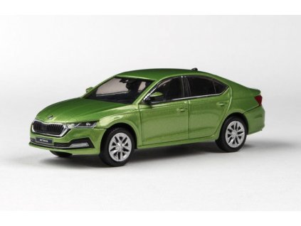 Škoda Octavia IV 2020 Zelená Májová Metalíza 1:43 - ABREX  Škoda Octavia 4 - kovový model