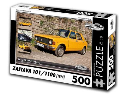 Puzzle č. 19 - Zastava 101/1100 1974 - 500 dílků  Puzzle č. 19 - Zastava 101/1100 1974 - 500 dílků