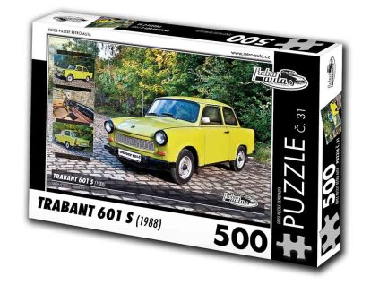 Puzzle č. 31 - Trabant 601 S 1988 - 500 dílků  Puzzle č. 31 - Trabant 601 S 1988 - 500 dílků