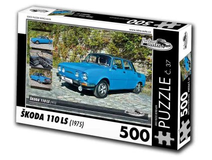 Puzzle č. 37 - Škoda 110 LS 1975 - 500 dílků  Puzzle č. 37 - Škoda 110 LS 1975 - 500 dílků