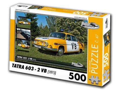 Puzzle č. 47 - Tatra 603-2 VB 1975 - 500 dílků  Puzzle č. 47 - Tatra 603 2 VB 1975 - 500 dílků